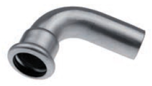 KAN-therm Kolano nyplowe zaprasowywane 90° 35mm stal inox - 6190382