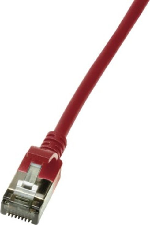 LogiLink LogiLink Patchkabel CAT6A STP TPE SlimLine rot 0,5m