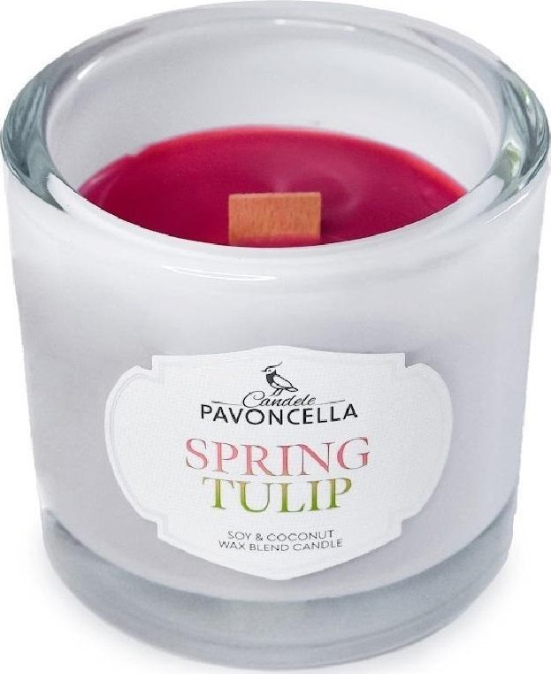 Świeczka sojowa Spring Tulip biała 170g