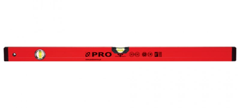 PRO Poziomica malowana ze wskaźnikami 120cm (3-01-01-A1-120)