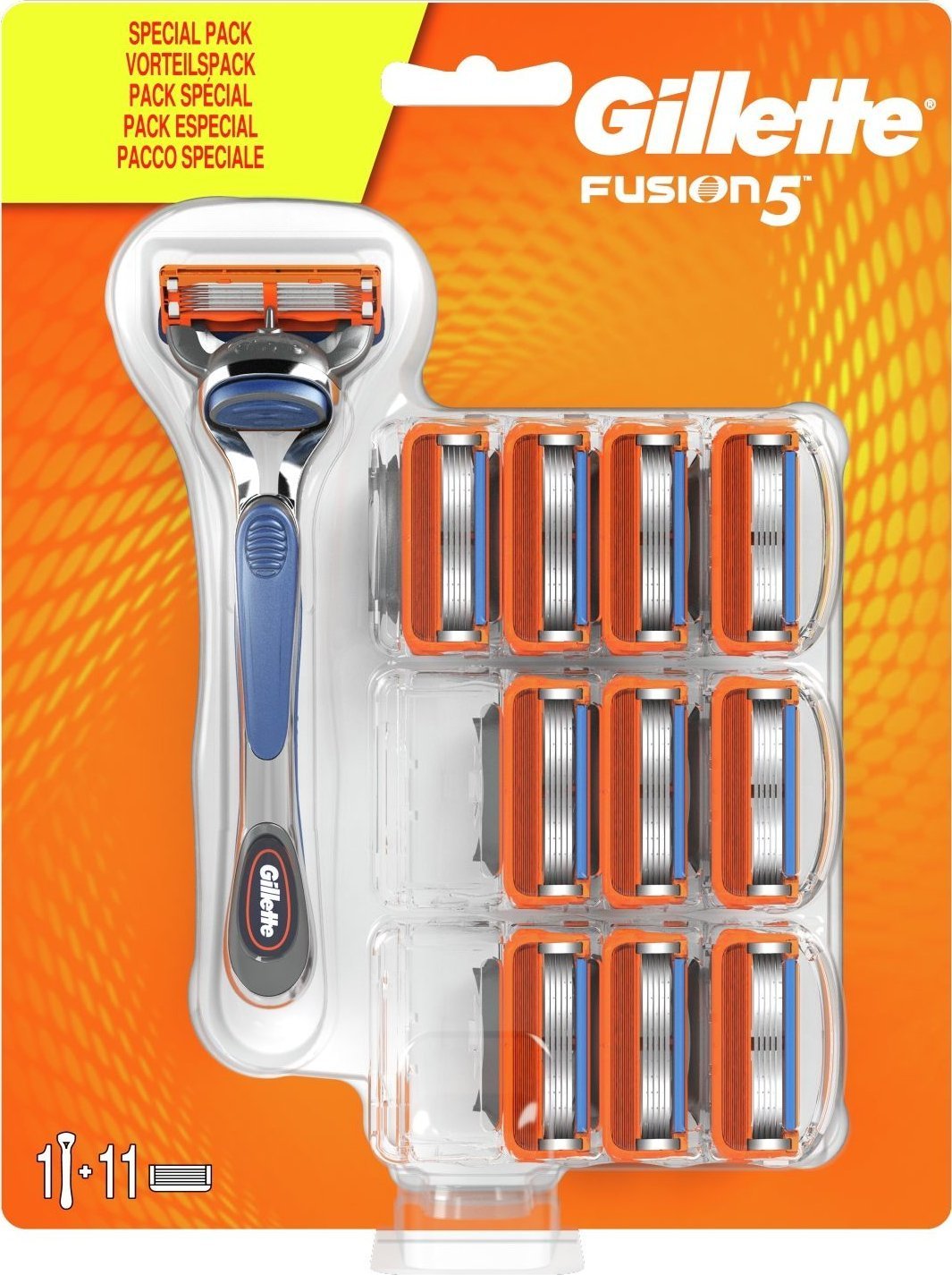 Gillette Fusion5 Maszynka do golenia dla mężczyzn + 11 ostrzy