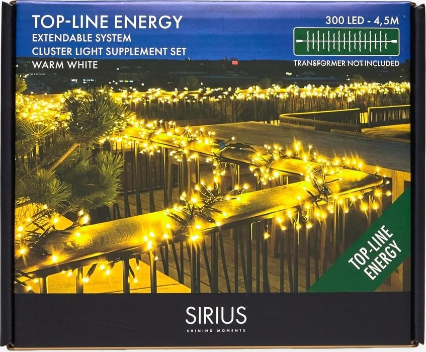 Lampki choinkowe Sirius Top-Line Energy Cluster Lights Supplement Set, 300 LED