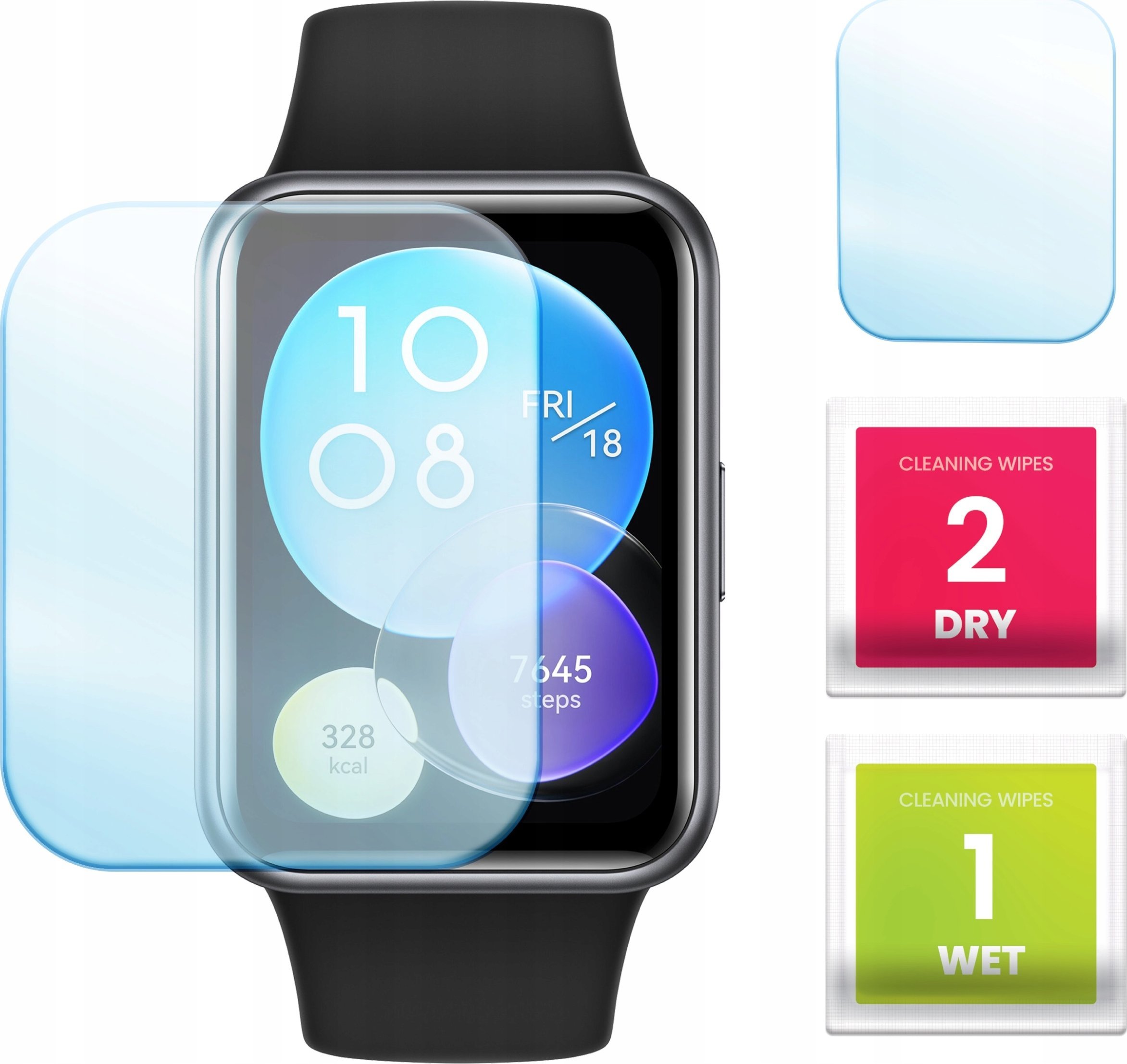 Hello Case Szkło Hybrydowe do Huawei Watch Fit 2 (Szybka, Szkiełko, Ochronne, Odporne)