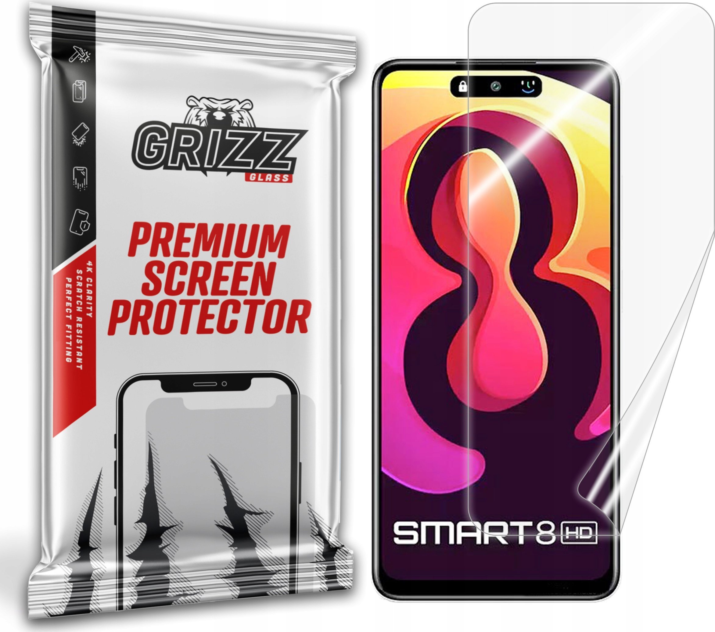 GrizzGlass Folia ceramiczna GrizzGlass CeramicFilm do Infinix Smart 8 HD
