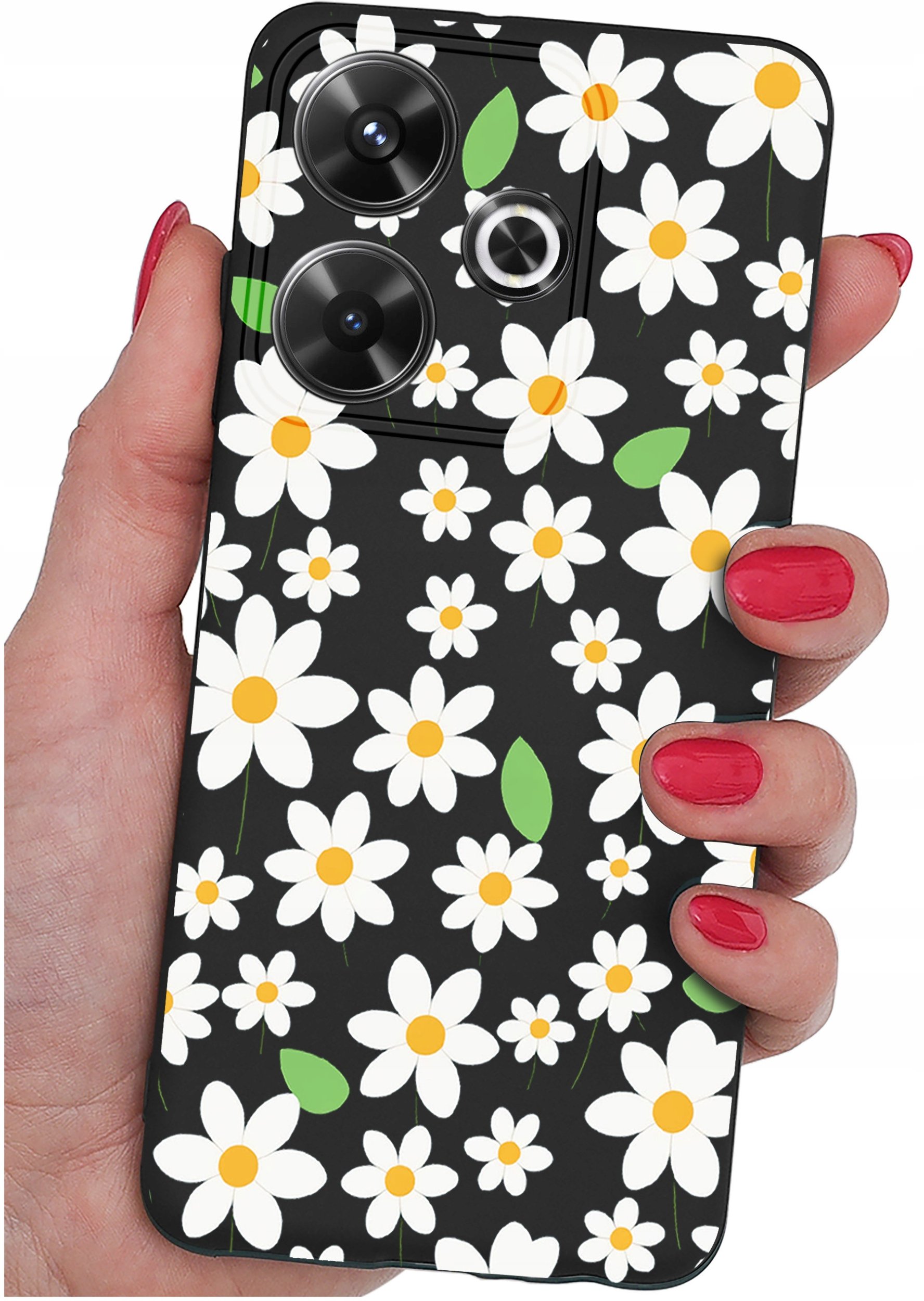 Etui do Xiaomi Redmi 13 4G WZORY |SILIKONOWE MATT CASE + SZKŁO 9H