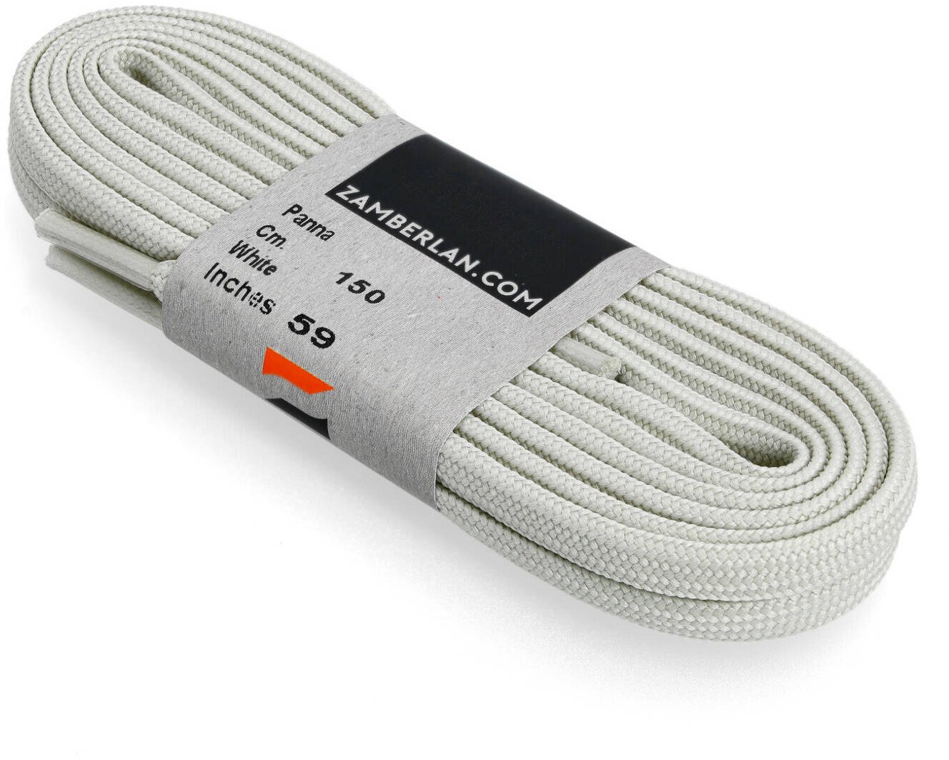 Sznurowadła Zamberlan Flat Lace - white 190 cm