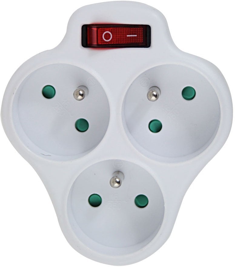 ELK304W Esperanza rozgałęźnik elektr. 3 gn. wł. biały