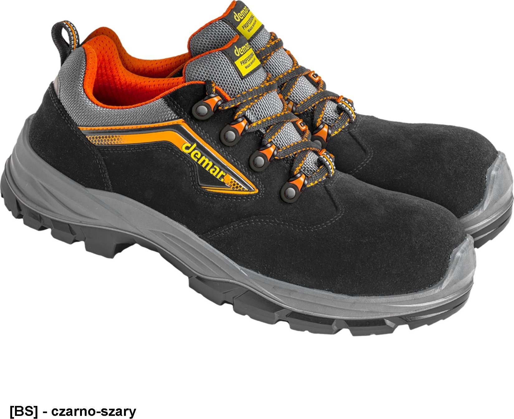 Demar BDSOLOV-P S1 SRC FO - półbuty bezpieczne welurowe SOLO S1, podnosek kompozyt, właściwości antyelektrostatyczne 45