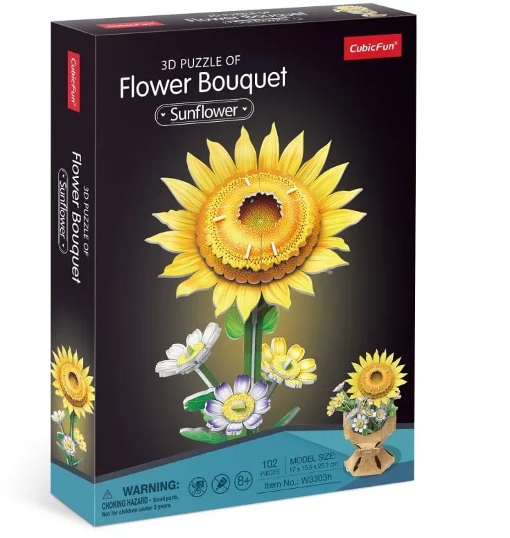CUBIC FUN BUKIET KWIATÓW SŁONECZNIKI