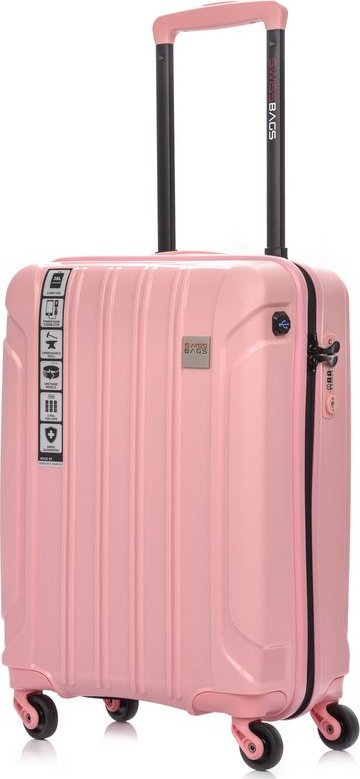 SwissBags Walizka kabinowa Tourist 55cm różowa