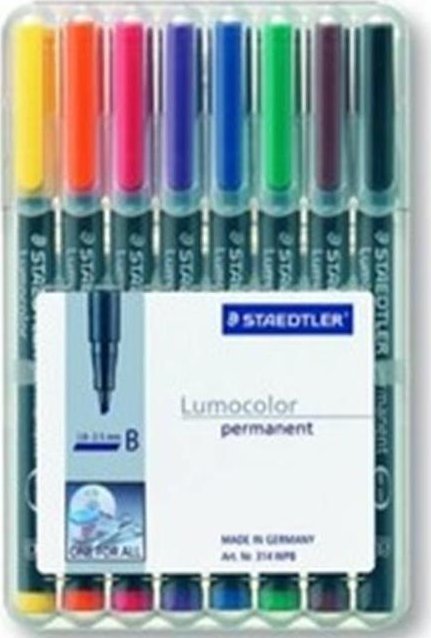 Staedtler STAEDTLER Folienstift Lumocolor B perm 8St