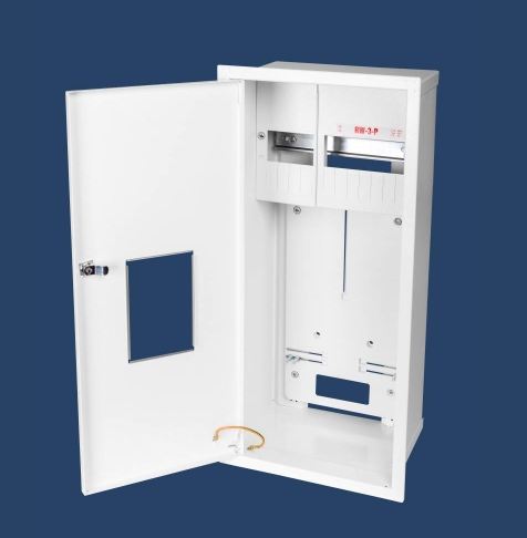 Karwasz Rozdzielnica wnękowa plombowana z zamkiem biała RW-3-P Z/O