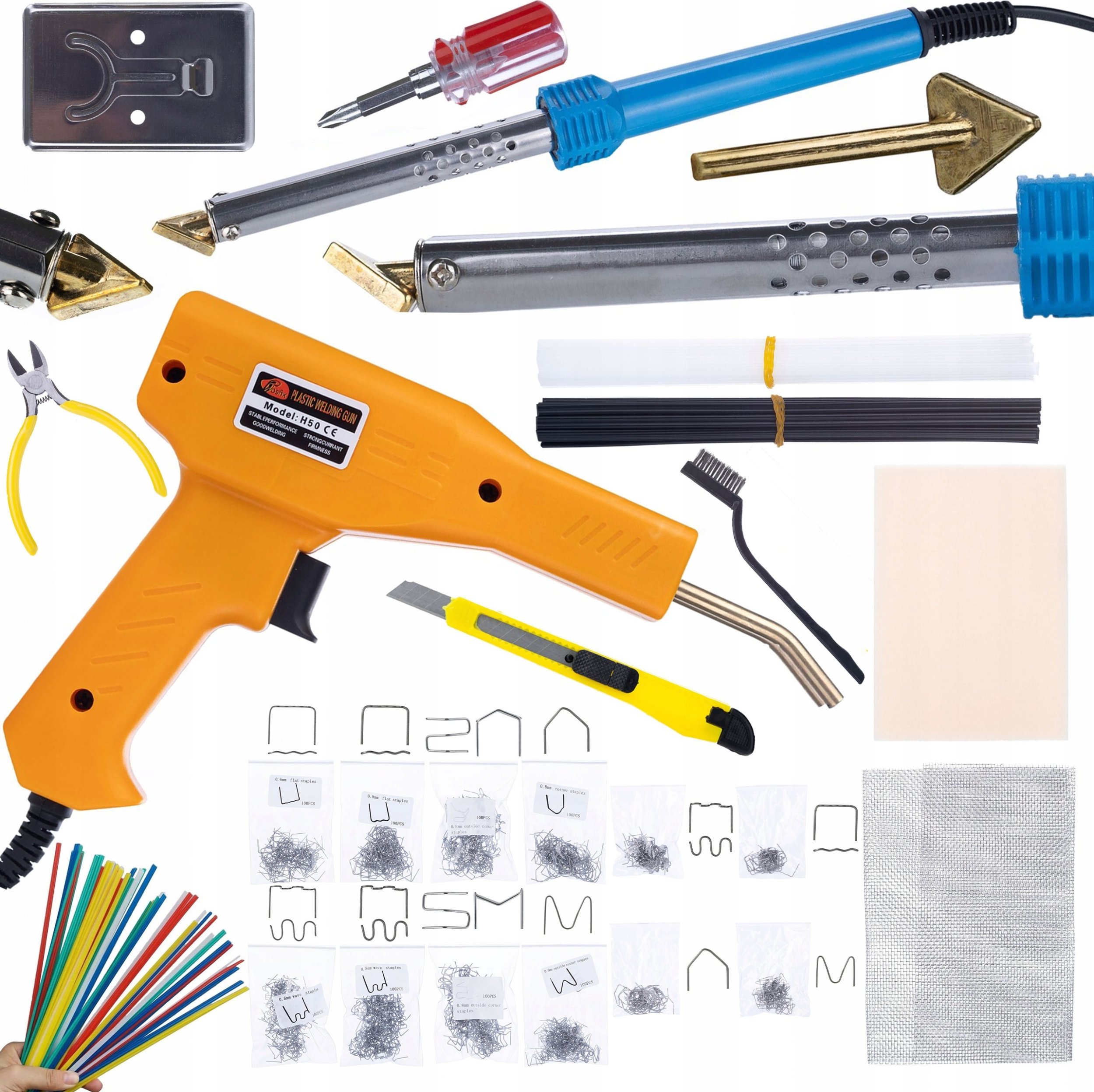 Rosfix LUTOWNICA BLUE LARK 80W+ZSZYWACZ 200 ZSZYWEK+800 ZSZYWEK+ZESTAW SPOIW