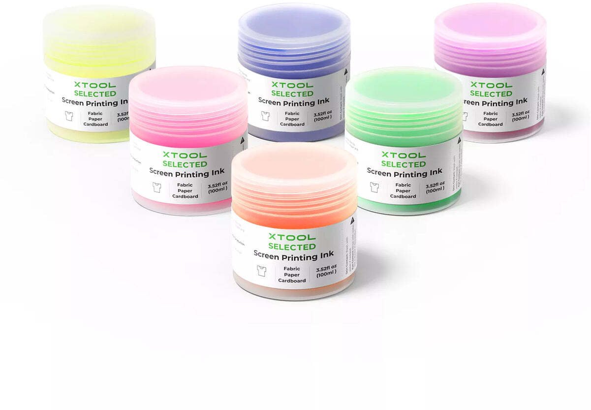 Tusz xTool zestaw atramentów do druku fluorescencyjnego kolorowego – 6 kolorów