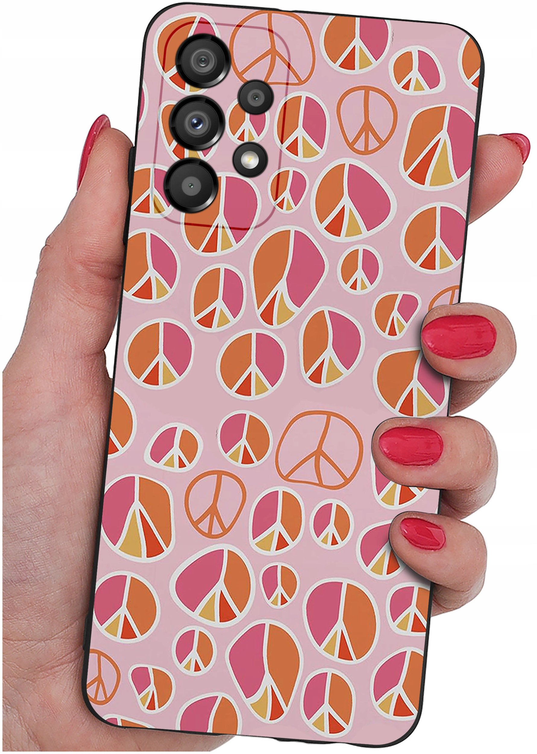 ETUI do Samsung Galaxy A53 5G WZORY |SILIKONOWE MATT CASE + SZKŁO 9H