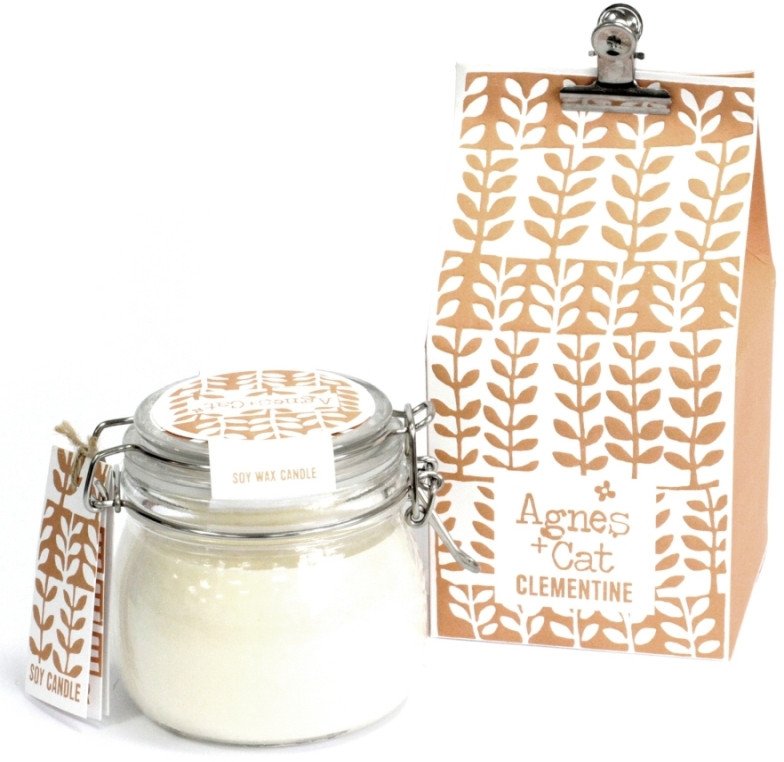 Świeca sojowa w słoiku - Clementine