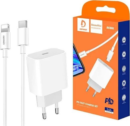 Ładowarka Denmen DC06 1x USB-C 3.6 A (29979)