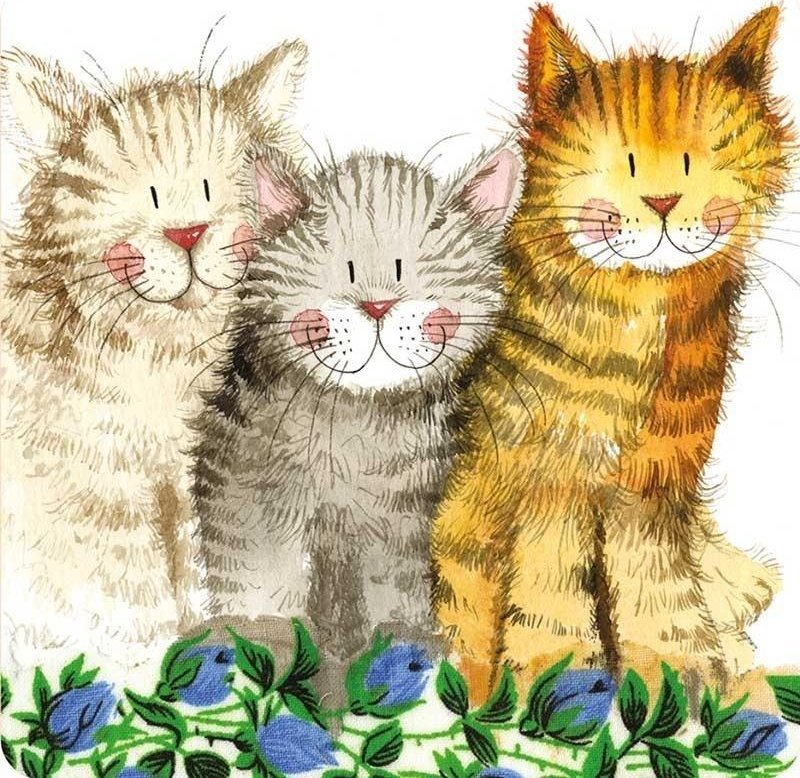 Podkładka pod kubek C171 3 koty