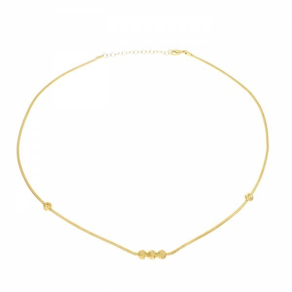 Złoty naszyjnik z kuleczkami CE.01088 pr.585