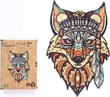 PuzzleOK Puzzle drewniane eko 130 Leśny lis A3