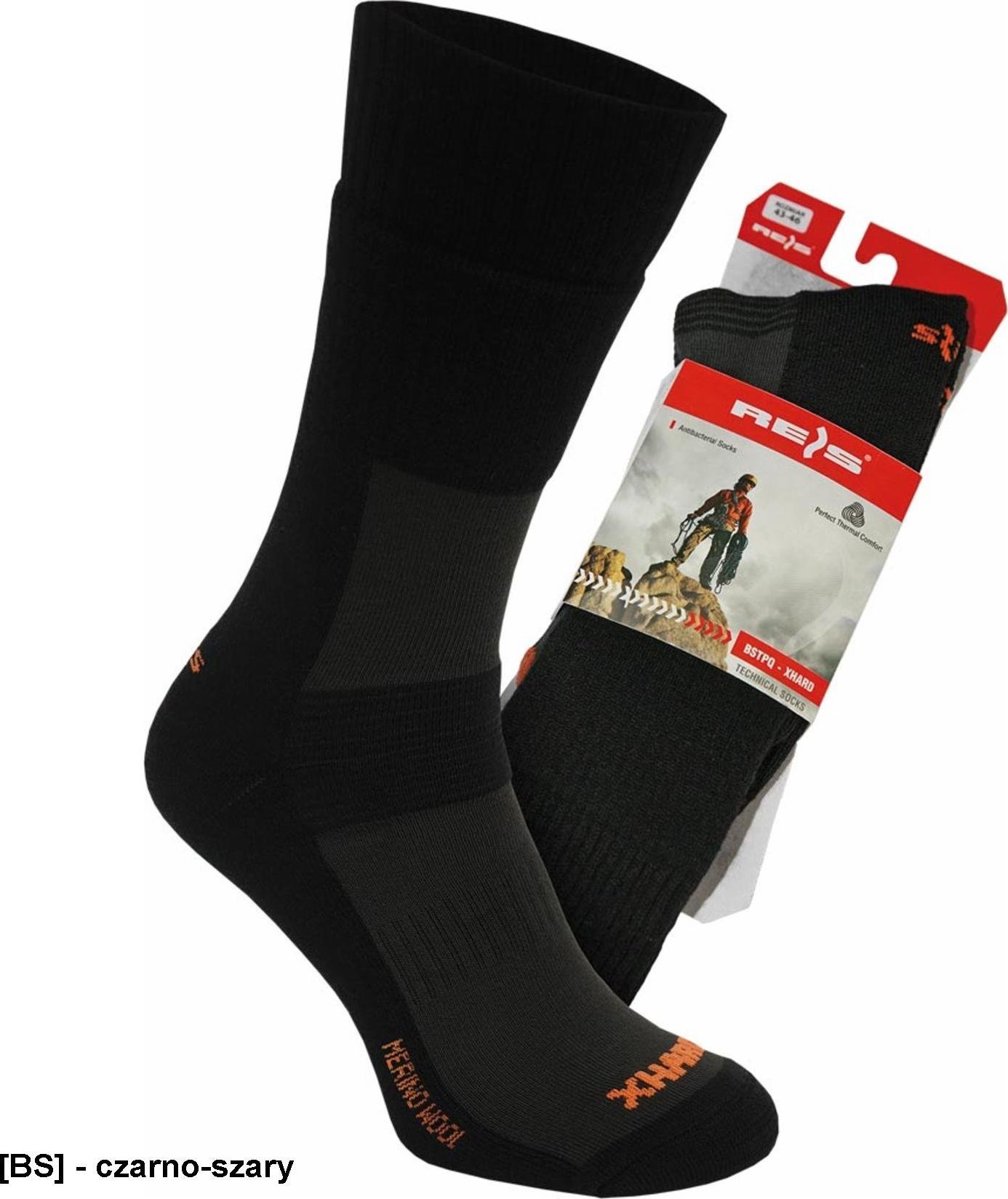 R.E.I.S. BSTPQXHARD - skarpety L (39-42)
