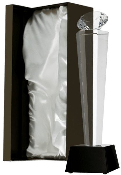 Victoria Sport Trofeum szklane z etui - serce