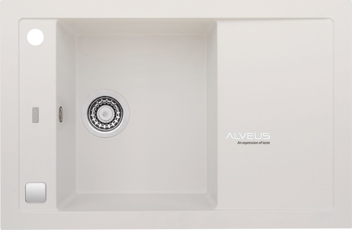 Zlewozmywak Alveus Formic 30 granitowy biały