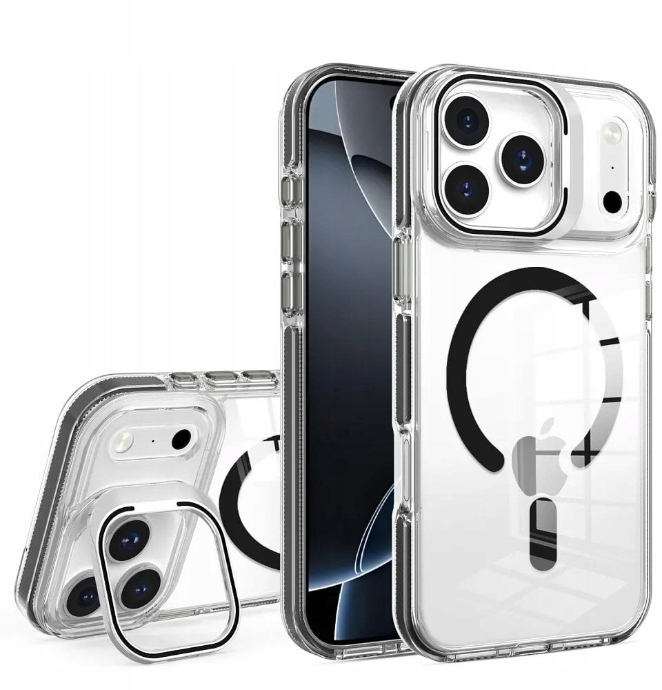Futerał LENS MAG COVER kompatybilny z MagSafe do IPHONE 17 czarny
