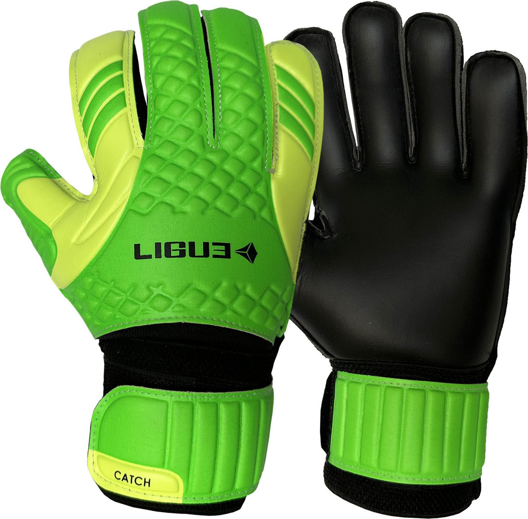 Ligue Rękawice bramkarskie Ligue Catch neon green-lime-black 6