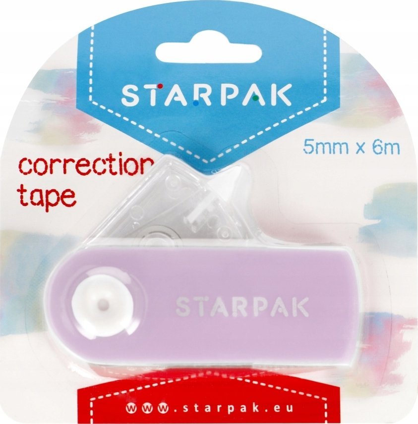 Starpak KOREKTOR W TASMIE 5MMX6MB PAST FIOL STK12/432PG