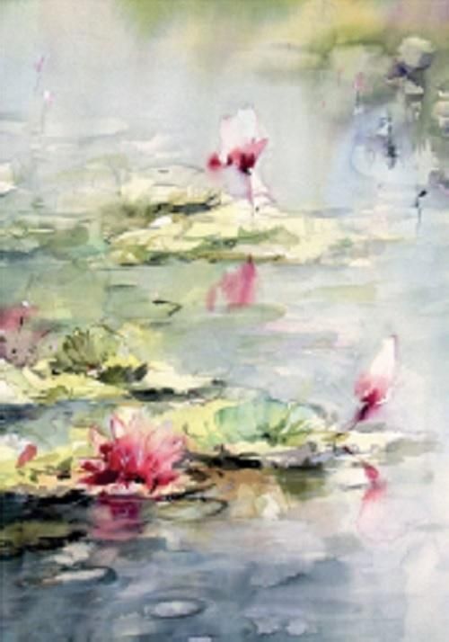 DaVinci Karnet 12x18 cm B-BJ 202 387 + koperta Lilia wodna