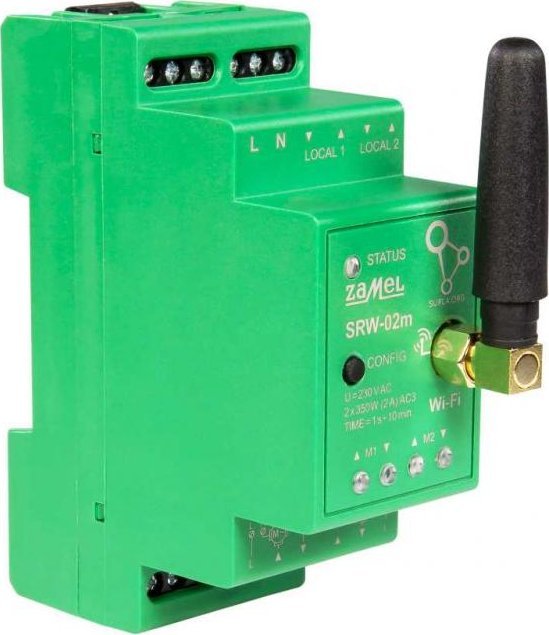 Zamel Supla - sterownik rolet Wi-Fi modułowy SRW-02M