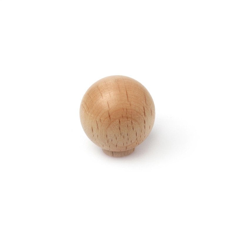 FURNITURE KNOB D30 7-257.95 RAW BEECH
