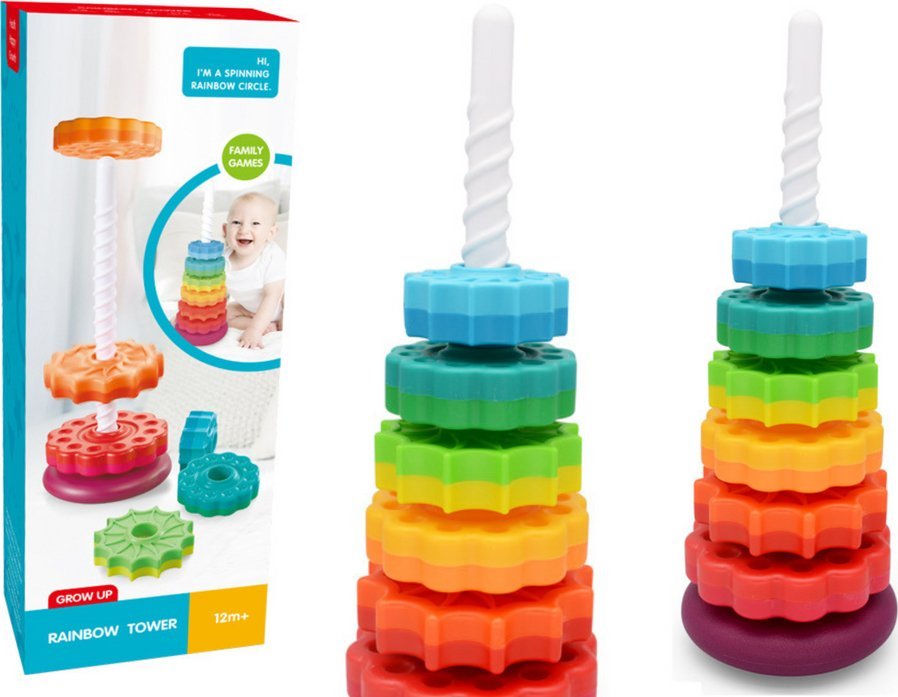 Koła zębate wieża kolorowa