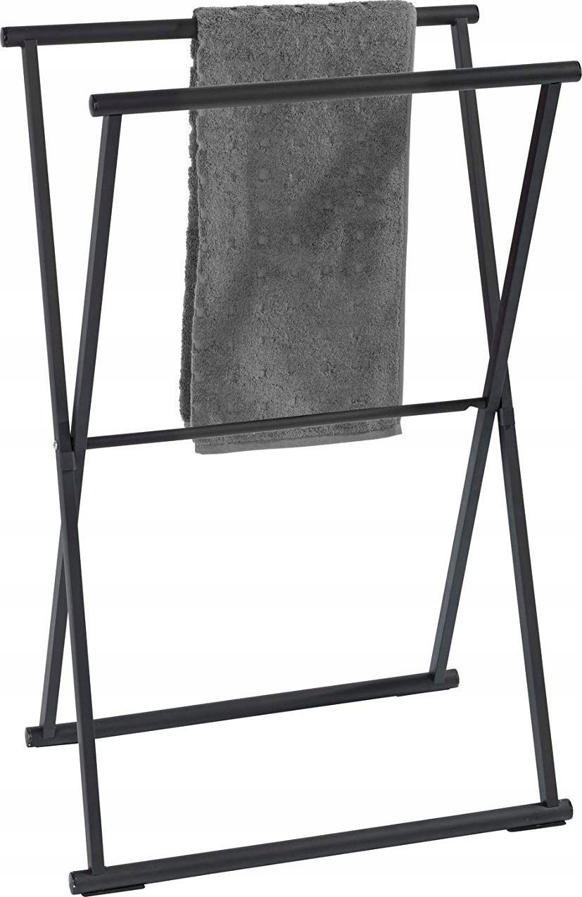 Wenko Składany wieszak na ręczniki i ubrania LAVA czarny, Wenko