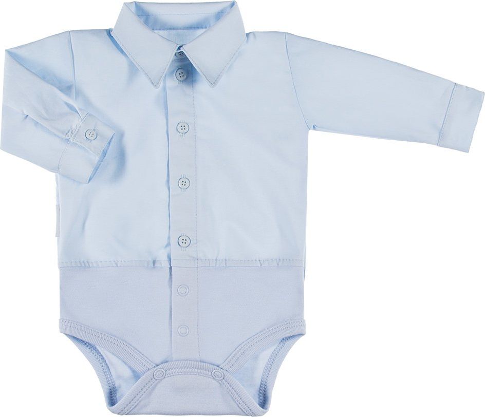 Ewa Klucze BODY niemowlęce wyprawka CEREMONY KOSZULA CHŁ NIEBIESKI Ewa Klucze 68