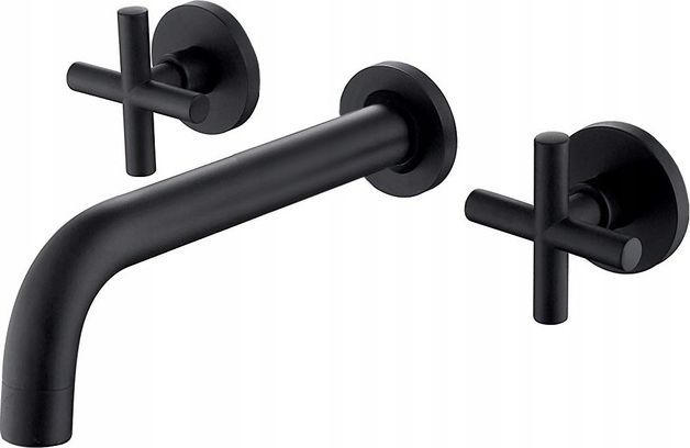 Bateria umywalkowa Rea Exit podtynkowa czarny mat (REA-B8000)