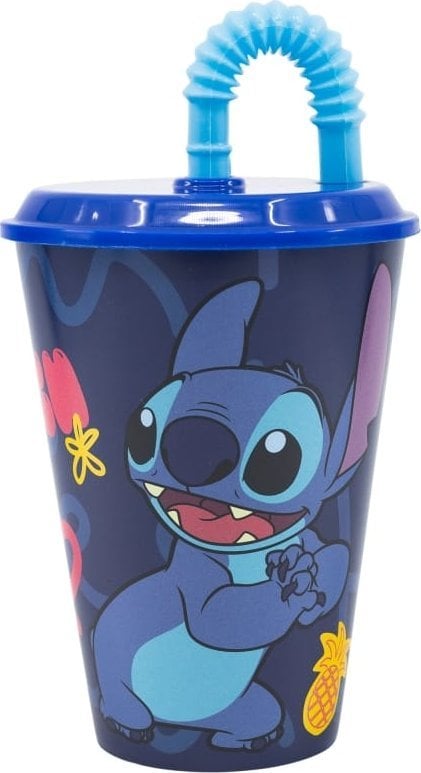 Disney Stitch - Kubek ze słomką z kolekcji Palms 430 ml