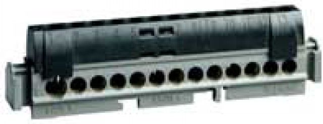 Legrand Listwa przyłączeniowa 17-otworów czarna IP2xC17 (004855)