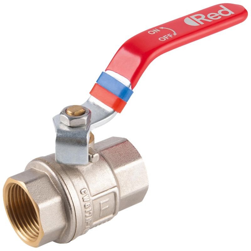 Zawór kulowy nakrętno-nakrętny z dźwignią 1 F-Power Pro