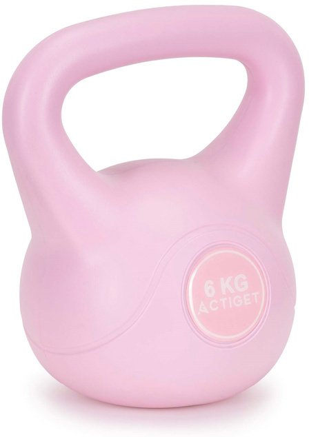 Kettlebell 6 kg odważnik, hantla do ćwiczeń ABS kula do treningu siłowego, różowa UNIWERSALNY