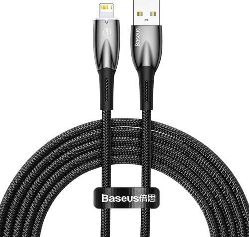 Kabel USB Baseus USB-A - Lightning 1 m Czarny (CADH000201)