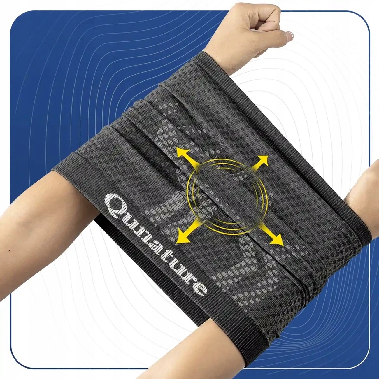 Komin narciarski Qunature 11230014002 bandana sportowa rozmiar uniwersalny - czarna