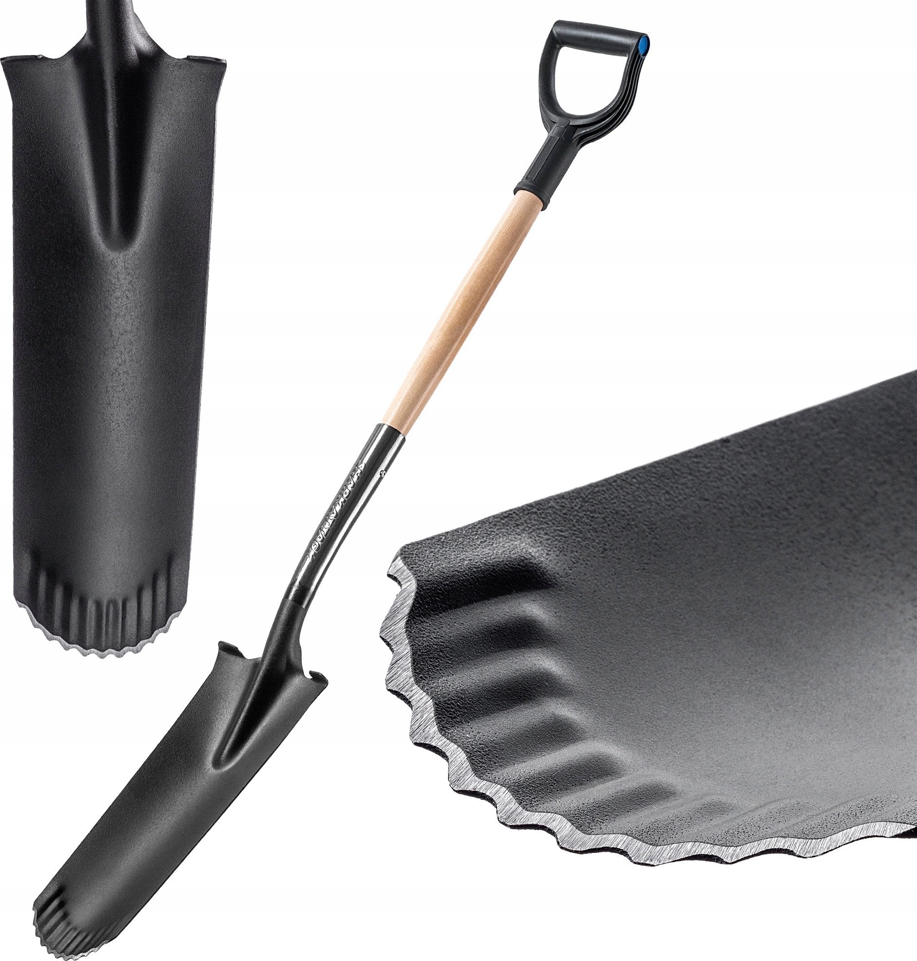 Kadax KADAX Szpadel Drenarski Ostry Długi Dołownik 124cm