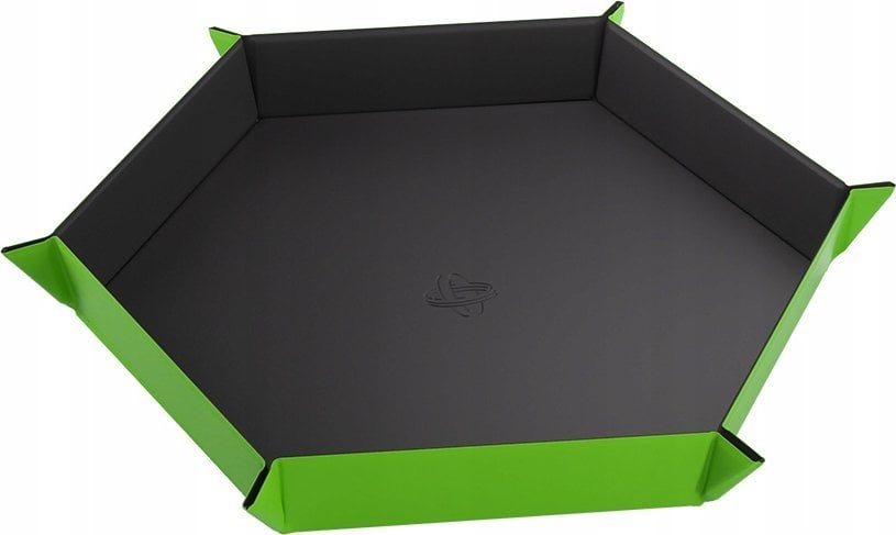 Gamegenic Gamegenic: Magnetic Dice Tray - Hexagonal - Black/Green