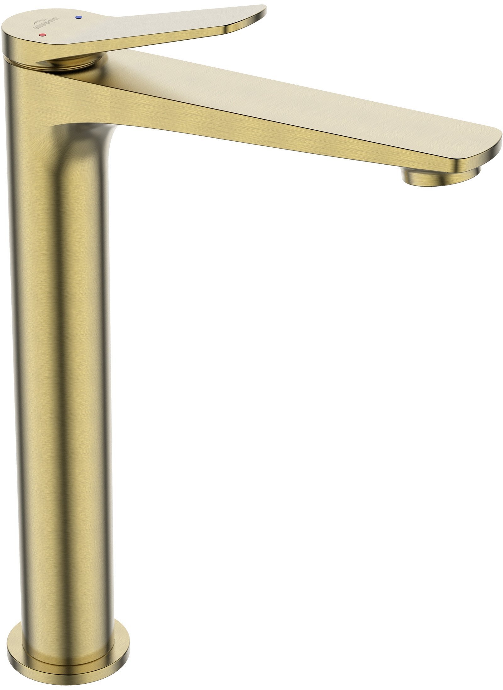 Invena bateria umywalkowa wysoka Alonia, złoto szczotkowane BU-70-W09-V