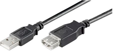 Kabel USB Goobay USB-A - USB-A 5 m Czarny (68905)