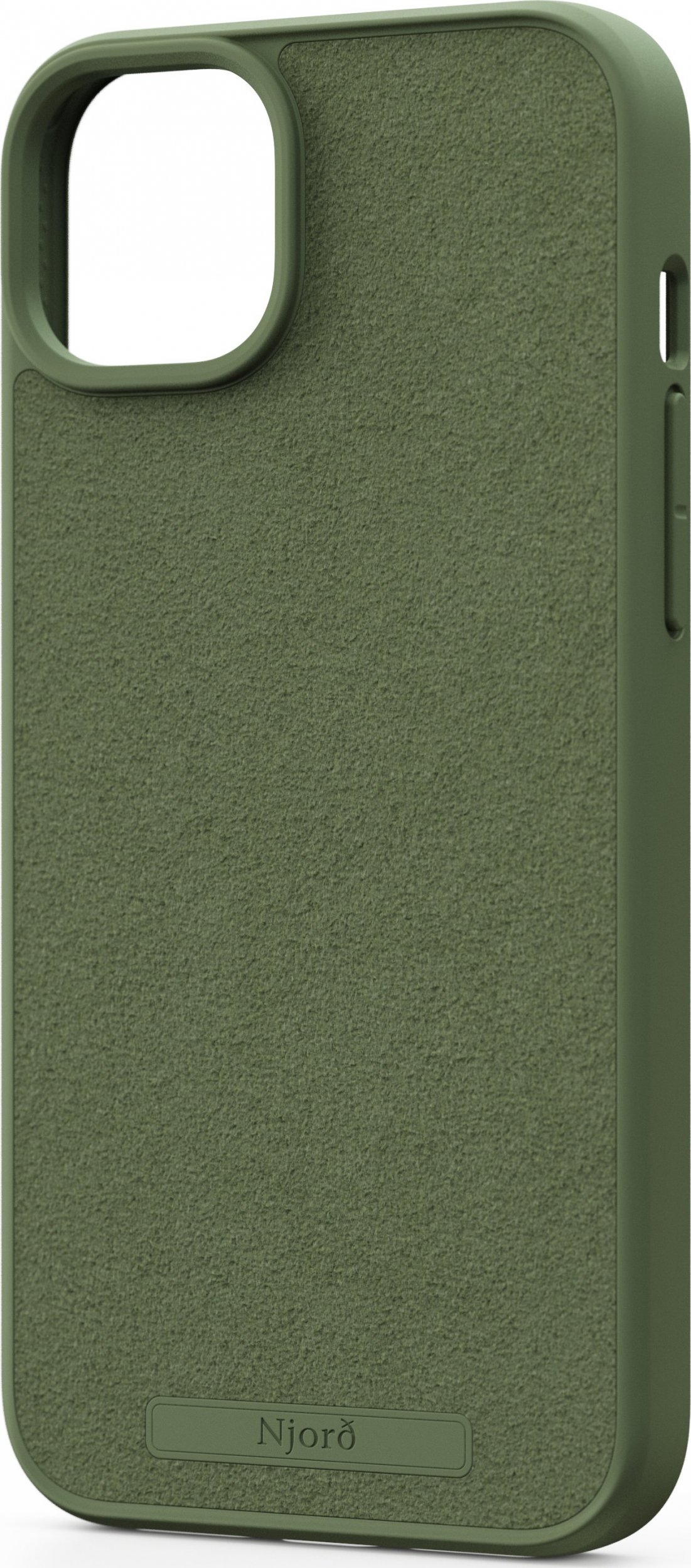 Njord by Elements Etui do iPhone 15 Plus MagSafe zamsz Oliwkowe