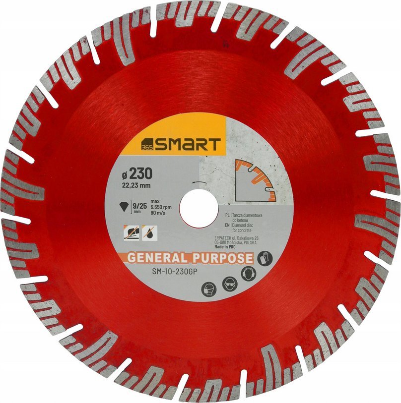 Smart tarcza diamentowa general purpose 230mm SM-10-230GP