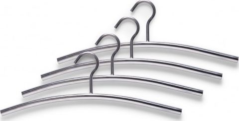 Zeller Zestaw 4 wieszaków na ubrania, 1.6x43.5x15cm